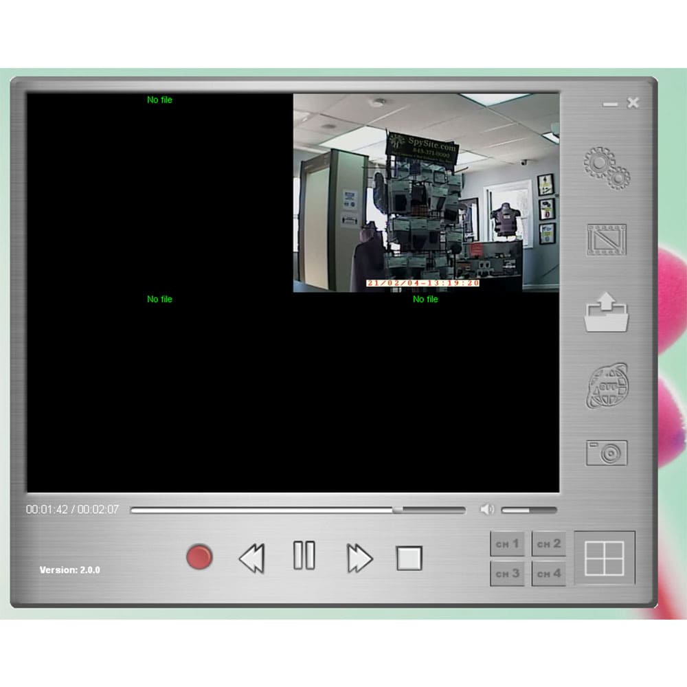 Sleuthgear Wireless Digital Picture Frame Camera - CLEARANCE - SSS Corp.# - variant_sku# - FCS - QuadPicture - Real - Video - Player - Sample - Snapshot